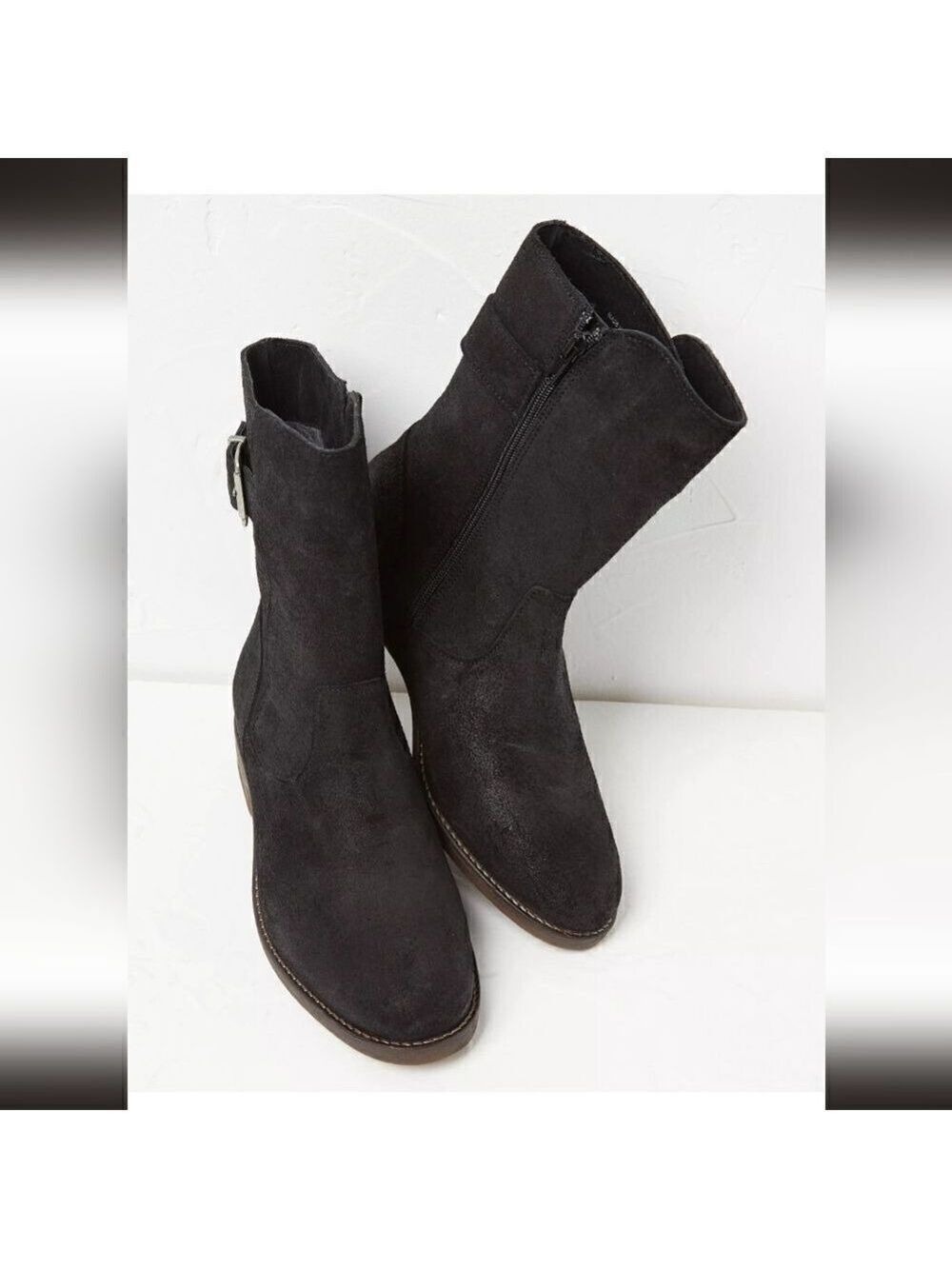 NWT Fat Face SUEDE Harriet Buckle Boots US 6 / EUR 37